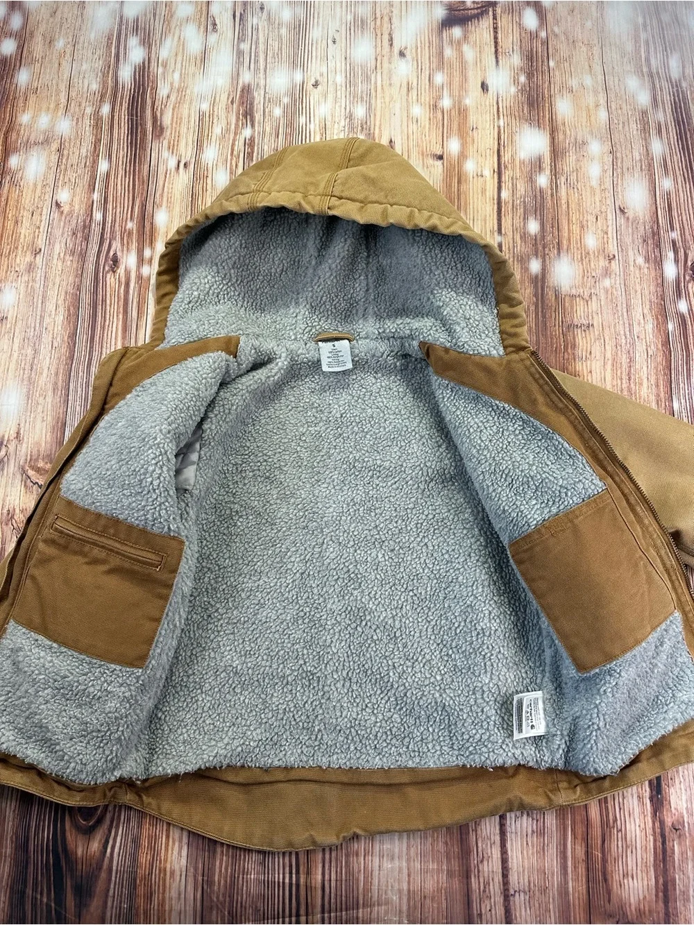 Carhartt Hooded  Jacket in Brown Little Boys  Size 5